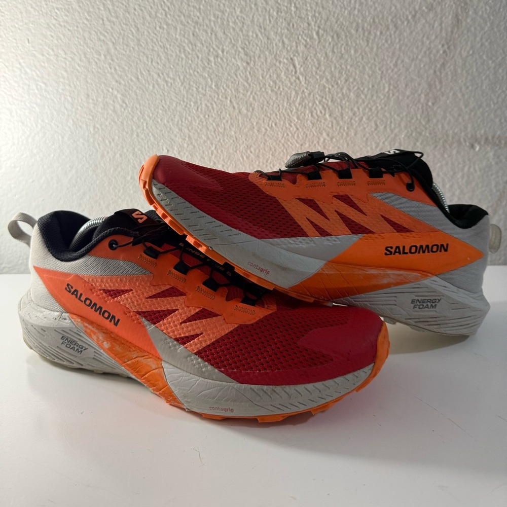 Salomon Red and Orange Athletic Shoes for Men - Picture 2 of 11
